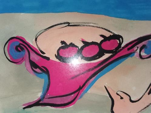Cobra Groep Carl-Henning Pedersen  Gesigneerd  Betreft een u, Antiek en Kunst, Kunst | Schilderijen | Klassiek, Ophalen
