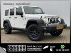 Jeep Wrangler 2.8 CRD Sport Grijs-Kenteken Leer Navi Stoelve, Auto's, Jeep, Automaat, Parkeersensor, Wit, 230 g/km