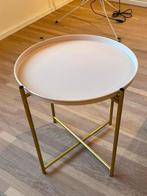 Bijzettafel roze - goud, Huis en Inrichting, Tafels | Bijzettafels, Ophalen, Zo goed als nieuw