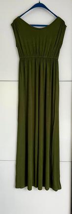 Lang kaki zwangerschapskleed Slacks & co maat 0, Jurk, Ophalen of Verzenden, Zo goed als nieuw, Slacks & co