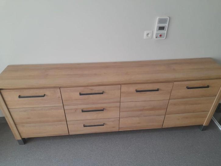 Dressoir, Maison & Meubles, Armoires | Dressoirs, Utilisé, 200 cm ou plus, 25 à 50 cm, Avec tiroir(s), Avec tablette(s), Enlèvement