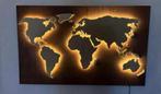 Led Wereldmap Kaart Wanddecoratie Decor Hout 75 x 125 cm, Ophalen of Verzenden, Nieuw