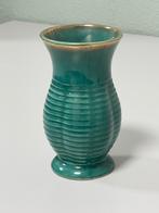 Zeldzame Vintage VEB Steinbach Vaas Turquoise Keramiek 15 cm, Antiek en Kunst, Ophalen of Verzenden