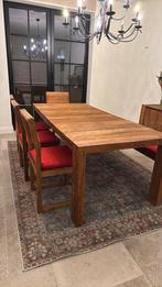 Eetkamer Teak bank en stoelen, Huis en Inrichting, Ophalen, Gebruikt