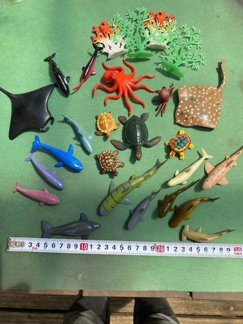 Set van 22 zeedieren, Kinderen en Baby's, Speelgoed | Actiefiguren, Zo goed als nieuw, Ophalen of Verzenden