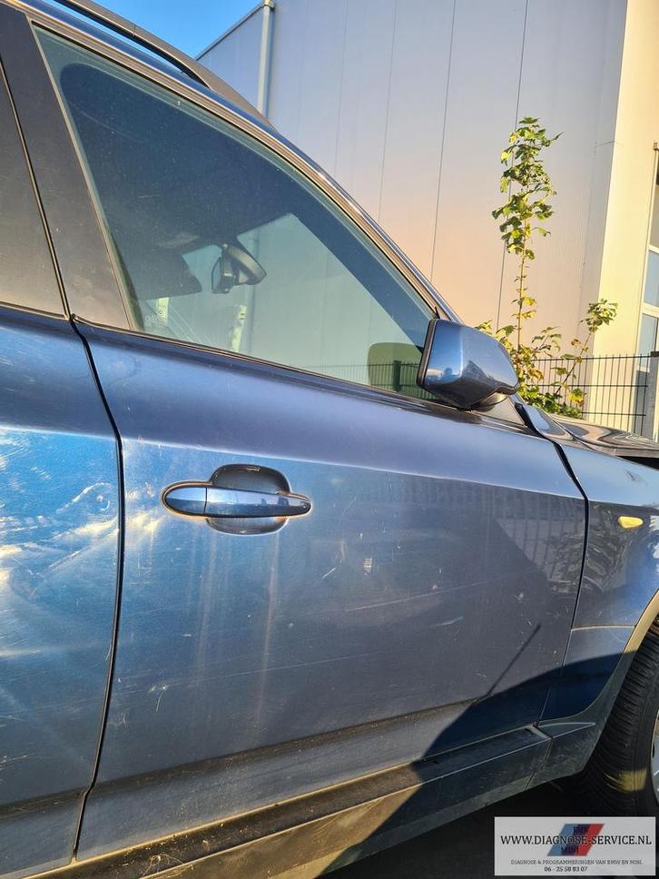 BMW X3 E83 rechts voor deur portier blauw, Auto-onderdelen, Carrosserie, Deur, BMW, Gebruikt, Ophalen of Verzenden