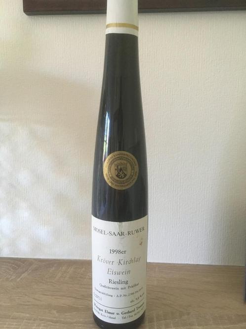 Riesling Eiswein van 1998. Weingut Elmar & Christel Trossen., Collections, Vins, Neuf, Vin blanc, Autres régions, Enlèvement ou Envoi