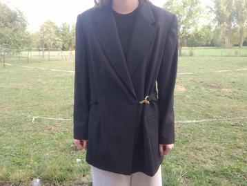 chique zwarte blazer met speciale gesp van positiv maat 40 beschikbaar voor biedingen