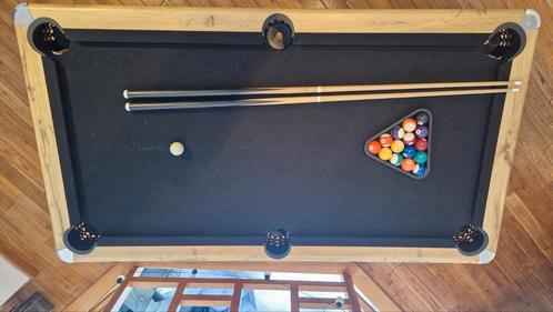 Biljarttafel: Tafelgrootte: 183 x 101 x 78,4 cm, Sport en Fitness, Biljarten en Poolen, Gebruikt, Biljarttafel, Ophalen