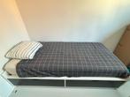 Eenpersoonbed met 2 laden + latenbodem (+ matras optie), Huis en Inrichting, Ophalen, Gebruikt, 90 cm, Eenpersoons