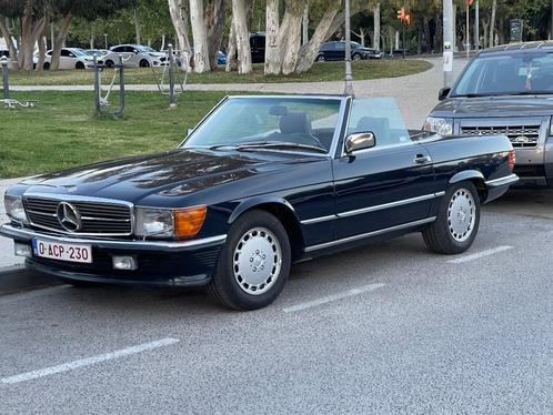 Mercedes sl420 type 107, Auto's, Mercedes-Benz, Particulier, SL, Benzine, Cabriolet, 2 deurs, Automaat, Blauw, Bruin, Leder, Achterwielaandrijving
