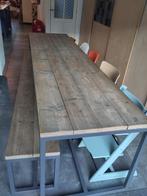 Tafel steigerhout met bank - 3 meter, Huis en Inrichting, Tafels | Eettafels, Ophalen, Zo goed als nieuw