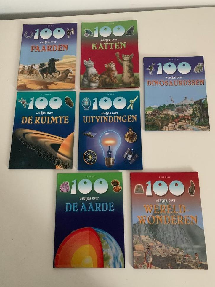 100 weetjes over paarden katten dino ruimte aarde * 7 boeken, Boeken, Wetenschap, Zo goed als nieuw, Ophalen of Verzenden