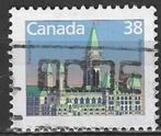 Canada 1988 - Yvert 1079 - Canadees Parlementsgebouw (ST), Timbres & Monnaies, Timbres | Amérique, Affranchi, Envoi