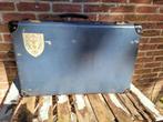 Vintage koffer binnenin bekleed met pin-ups, Ophalen of Verzenden, Gebruikt, Overige materialen