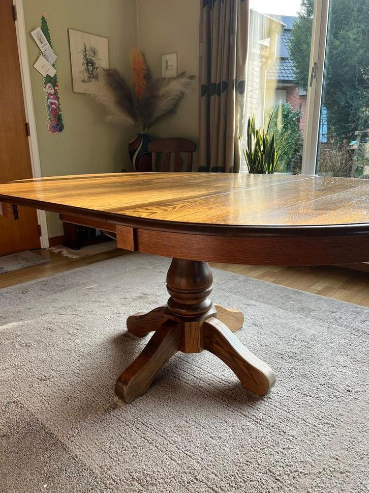 Table à manger extensible en chêne, Antiquités & Art, Antiquités | Meubles | Tables, Enlèvement