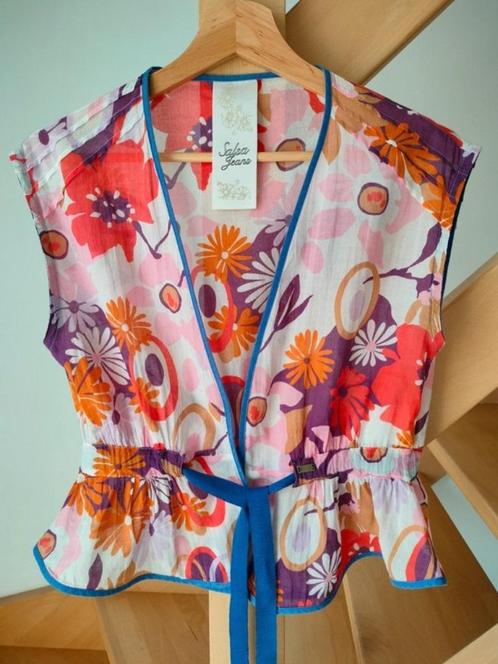 Mooie top om te binden. Salsa Jeans, duur merk.  Er staat, Kleding | Dames, Topjes, Zo goed als nieuw, Maat 36 (S), Zonder mouw