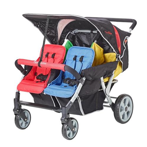 4 zits buggy met regenhoes Geschikt voor 2 baby's, Kinderen en Baby's, Tweelingen en Meerlingen, Nieuw, Kinderwagen of Buggy, Ophalen of Verzenden