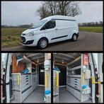 Ford Transit custom l2h2  Sortimo servicewagen, Auto's, Bestelwagens en Lichte vracht, Bluetooth, Euro 6, Citroën, Wit