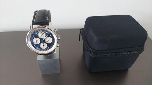 BREITLING NAVITIMER A39022 TWIN-SIXTY, Handtassen en Accessoires, Horloges | Heren, Breitling, Leer, Ophalen