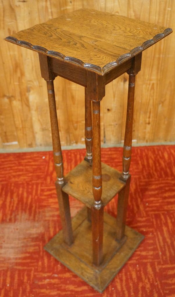 Antiek Bijzettafeltje plantentafel Jugendstil bloemtafeltje, Huis en Inrichting, Tafels | Bijzettafels, Gebruikt, Vierkant, 60 cm of meer