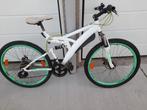 Witte fiets met vering, Fietsen en Brommers, Fietsen | Mountainbikes en ATB, Gebruikt, Heren, Hardtail, Ophalen