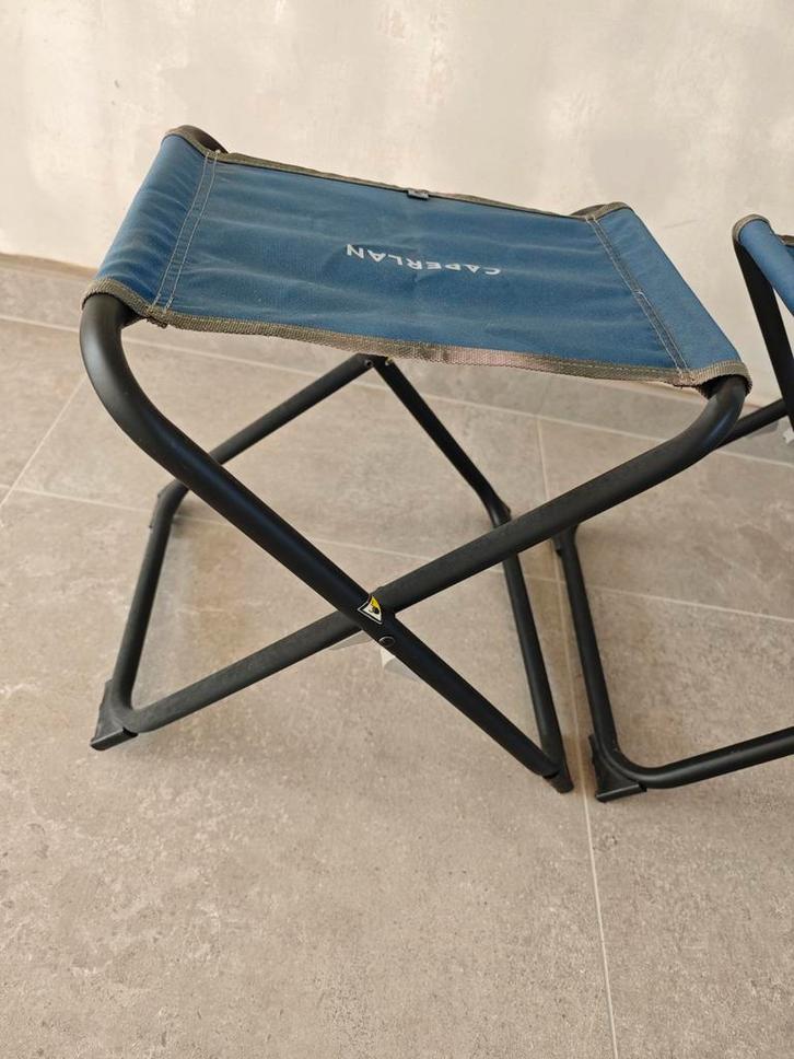 Caperlan Decathlon vouwkrukje hengel vissen 2 stuks, Caravans en Kamperen, Kampeermeubelen, Zo goed als nieuw, Ophalen