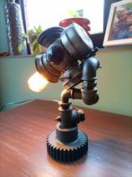 Industriële steampunk design vintage carbuurlamp, Huis en Inrichting, Ophalen of Verzenden