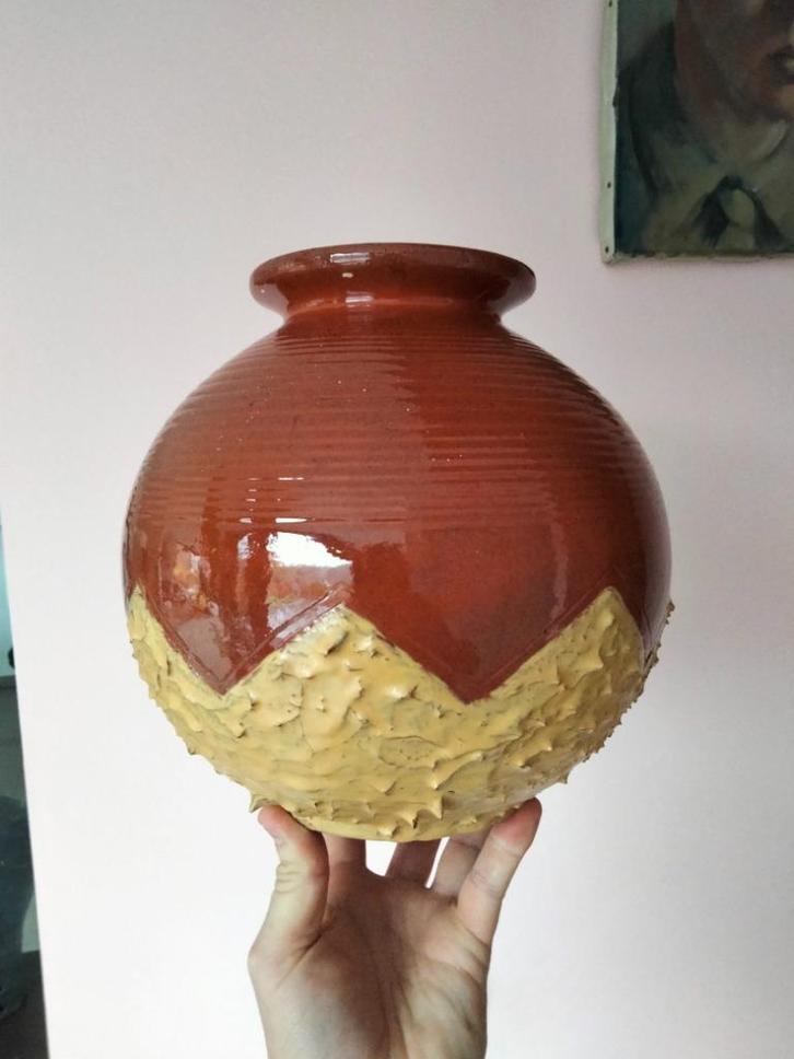 20s 30s Art Deco vaas keramiek made in Belgium, Antiek en Kunst, Antiek | Vazen, Ophalen of Verzenden