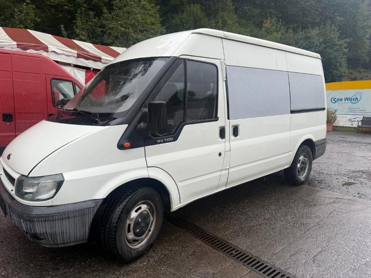 ford transit 125 t330 2.4 td 92kw airco clim 9 places, Auto's, Ford, Particulier, Transit, ABS, Achteruitrijcamera, Elektrische ramen