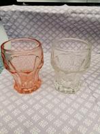 Vintage jaren 40. 2 limonade glazen zeer zwaar, Ophalen