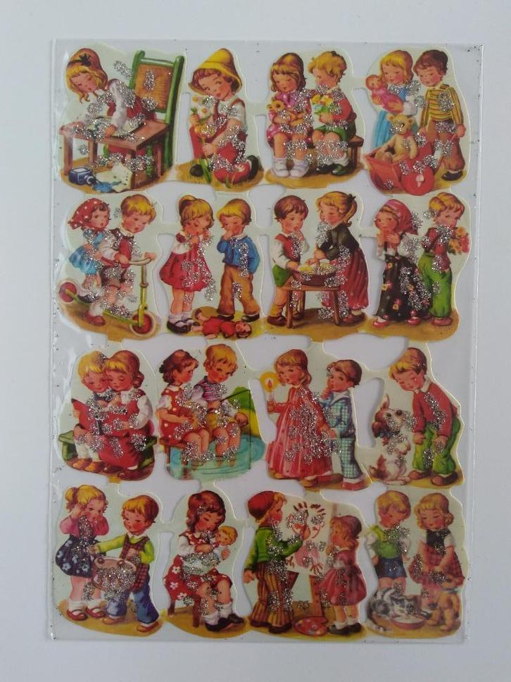 Krüger poesieplaatjes 98.12 met glitter, Verzamelen, Poëzieplaatjes, Ophalen of Verzenden