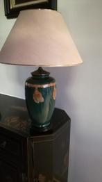 MOOIE STAANLAMP IN GROEN-ORANJE TINTEN, Ophalen, Gebruikt, 50 tot 75 cm, LANDELIJK
