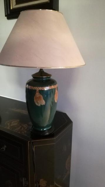 MOOIE STAANLAMP IN GROEN-ORANJE TINTEN beschikbaar voor biedingen
