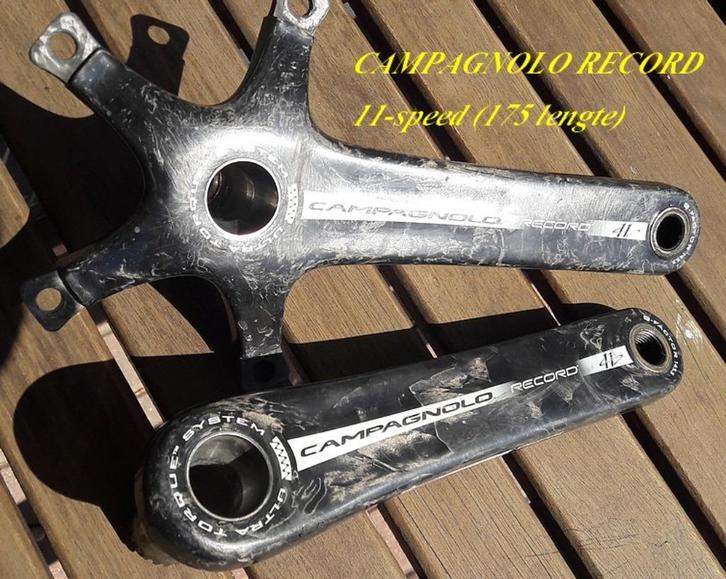 CAMPAGNOLO RECORD crank 175, topstaat. 11speed., Sport en Fitness, Wielrennen, Zo goed als nieuw, Ophalen