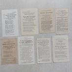 8 oude bidprentjes : kloostergeloften, Verzamelen, Bidprentjes en Rouwkaarten, Ophalen of Verzenden