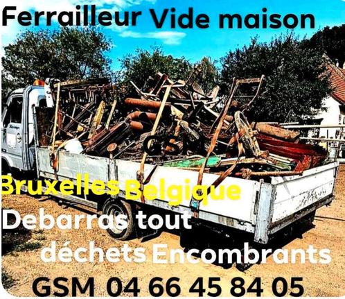 Ferrailleur enlevement encombrants vide maison tout déchets, Doe-het-zelf en Bouw, Ventilatie en Afzuiging, Zo goed als nieuw