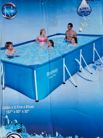 Piscine complète avec chauffage, Enlèvement, Comme neuf