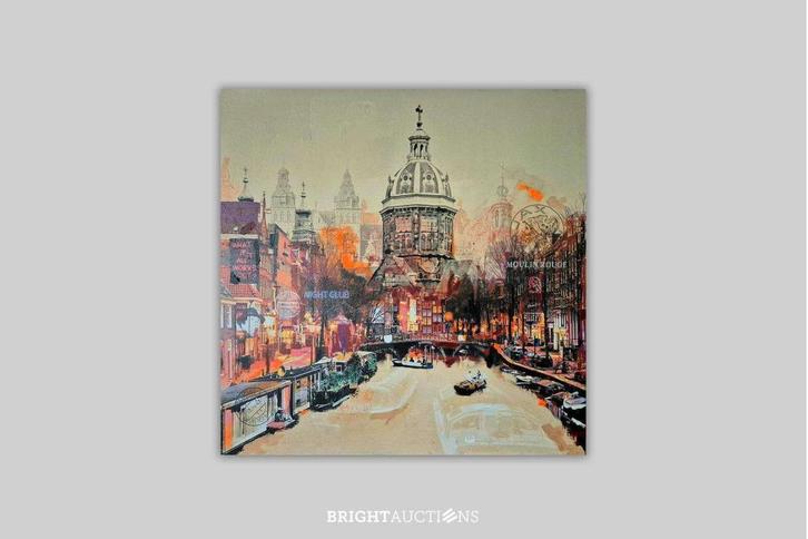 Amsterdam - Mischa, Antiek en Kunst, Kunst | Schilderijen | Modern