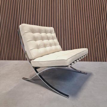 Knoll Barcelona chair - Venezia Relax Ivory beschikbaar voor biedingen