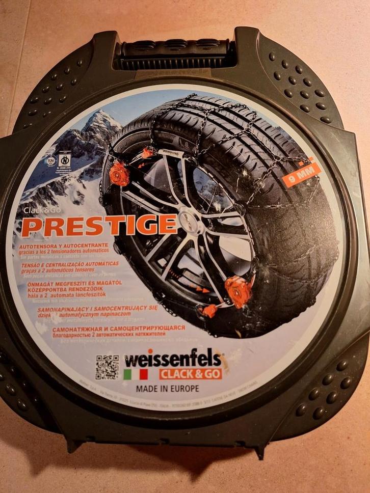 Sneeuwkettingen Weissenfels clack & go prestige 11, Auto diversen, Sneeuwkettingen, Zo goed als nieuw, Ophalen