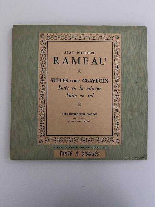 Jean-Philippe Rameau Christopher Wood Suites Pour Clavecin, CD & DVD, Vinyles | Classique, Comme neuf, Baroque, Orchestre ou Ballet