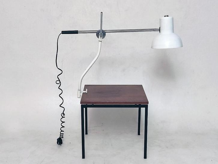 tafellamp klemlamp industrieel design, Antiek en Kunst, Antiek | Verlichting, Ophalen of Verzenden