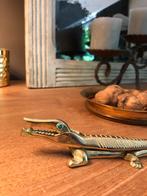 Vintage Casse à Noix en Forme de Crocodile en cuivre Vintage, Antiquités & Art, Antiquités | Outils & Instruments, Enlèvement ou Envoi