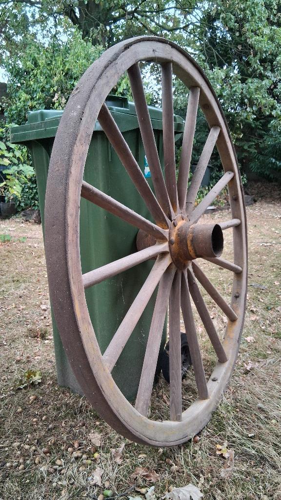 Karwiel oude Boerenkar, Antiek en Kunst, Curiosa en Brocante, Ophalen