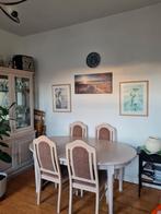 Table salle a manger extensible bois solide et 4 chaises, Maison & Meubles, Enlèvement