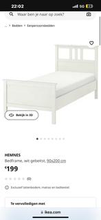 Lit simple Hemnes ikea, Enlèvement, Comme neuf, Blanc