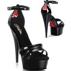 Latex fetisj sandaaltjes merk Pleaser mooi en super sexy, Kleding | Dames, Verzenden, Zwart, Nieuw, Pleaser