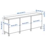 Buffet Besta Ikea, Ophalen, Gebruikt, 75 cm of meer, 150 tot 200 cm