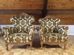 2 fauteuils : één heren en één dames fauteuil, Ophalen, Gebruikt, Hout